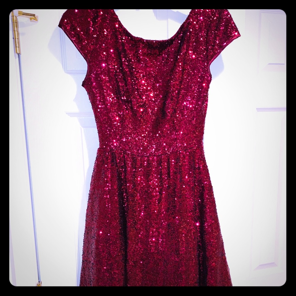 Red sequin dress!